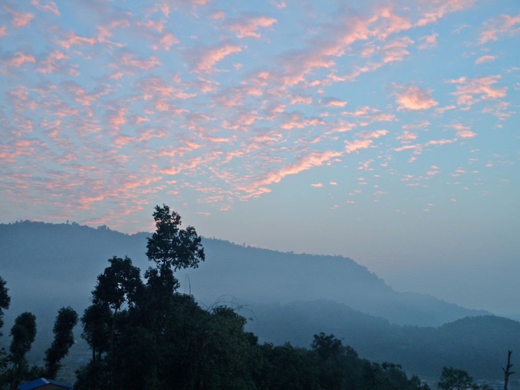 where to do yoga in nepal top yoga retreats in nepal View from Sadhana Yoga and meditation retreat in Pokhara Nepal