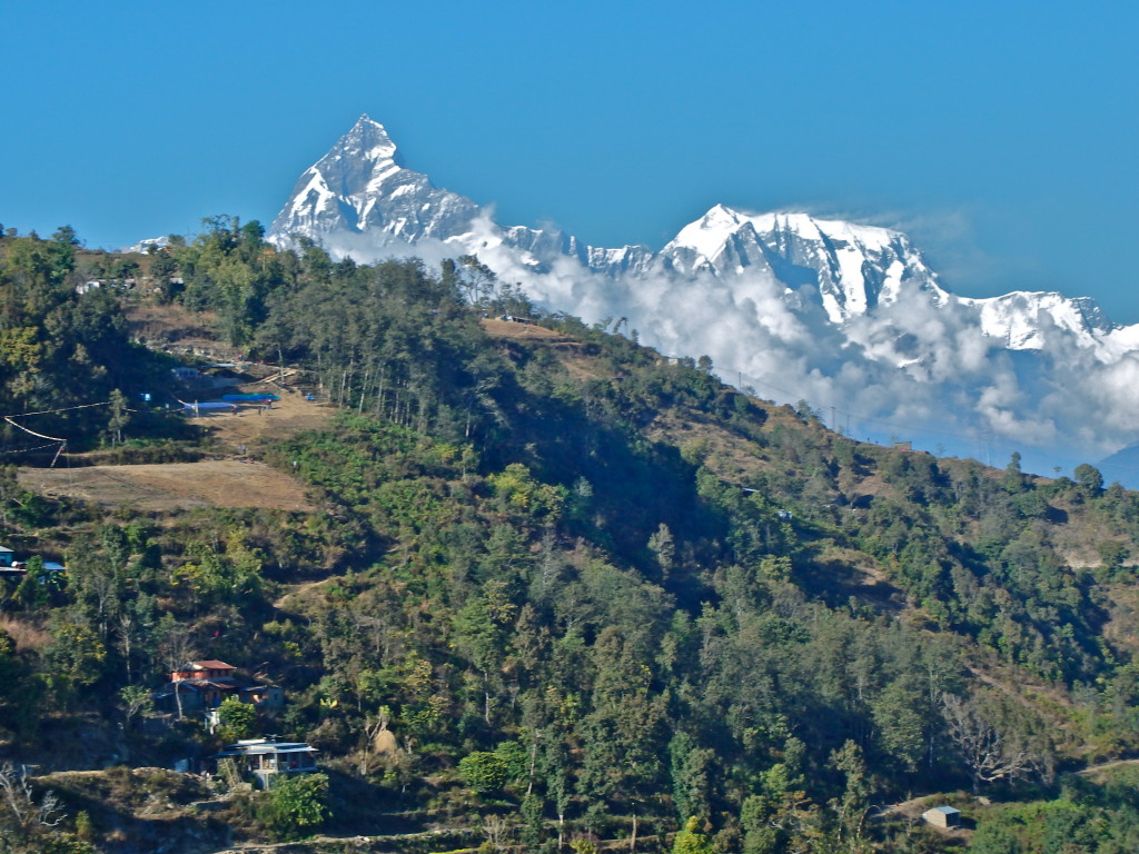 view of Annapurna Range from Pokhara, Nepal travel blog hiking out of pokhara nepal day hikes in pokhara