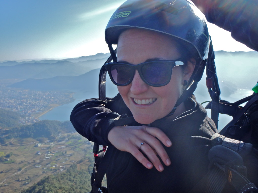 Paragliding Selfie! Pokhara, Nepal what to see in pokhara nepal what is the best things to do in nepal what is there to do in nepal