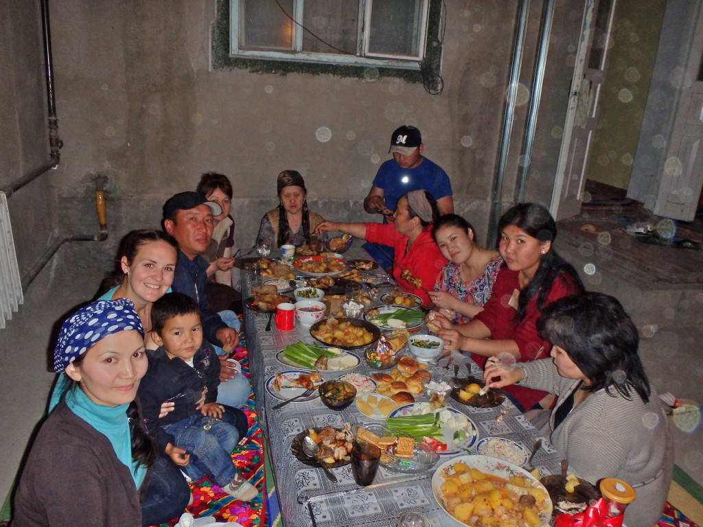 Kyrgyz women in Kyrgyzstan, Central Asian culture