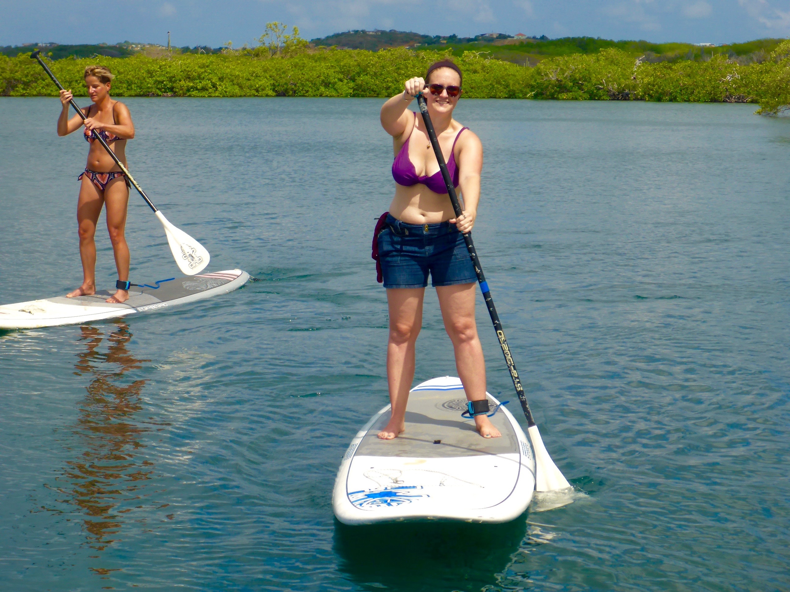 first time paddleboarding in curacao spanish watters