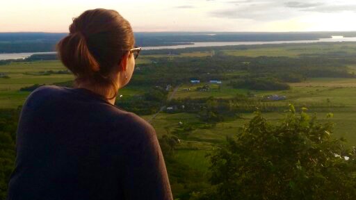 sunset from gatineau park quebec lake meech