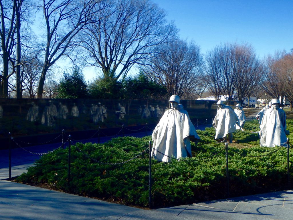Korean War memorial washington DC attractions on the national mall where to go in washington DC