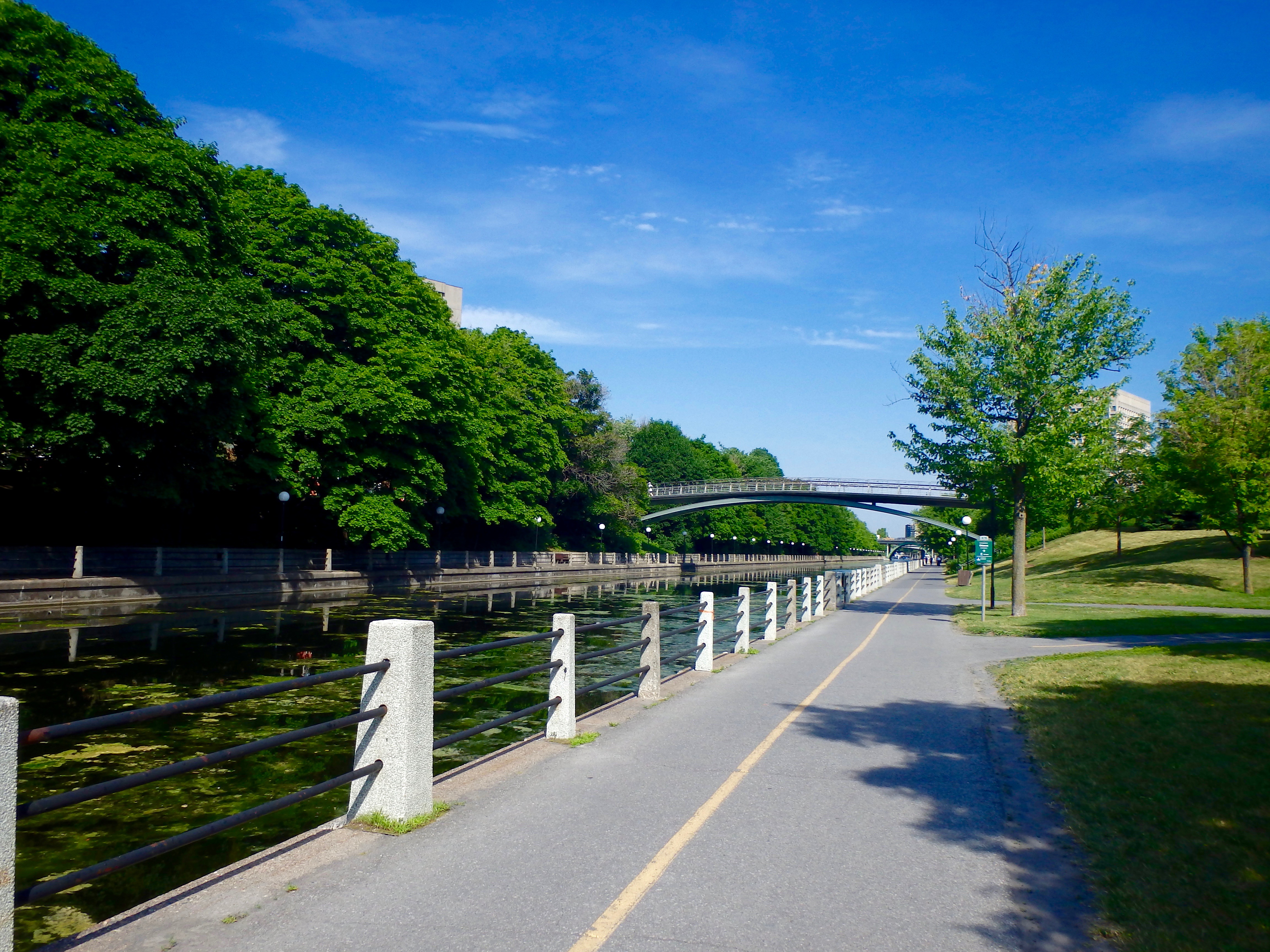 biking along the rideau canal ottawa