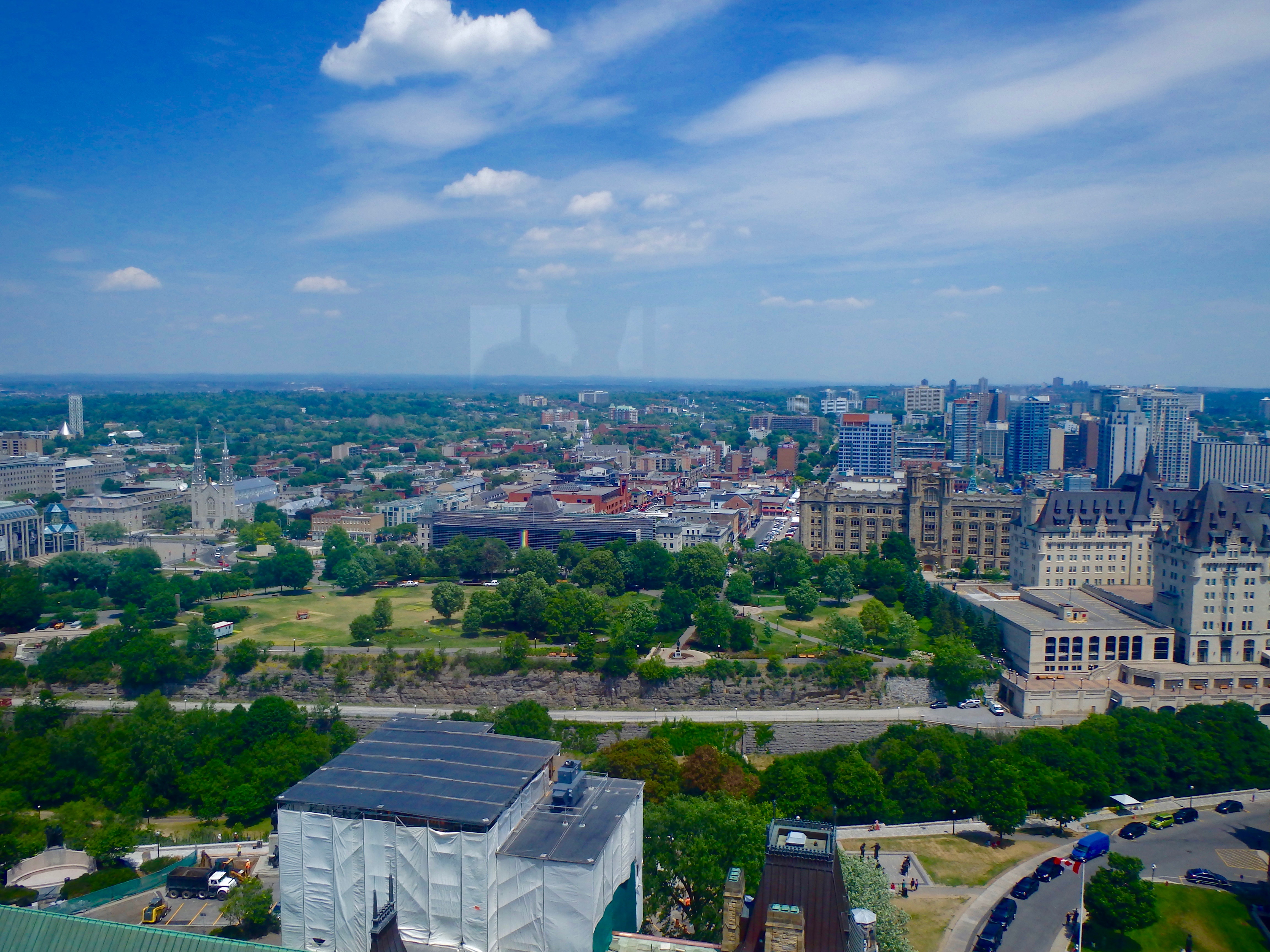 view from the peace tower tour of parliament hill ottawa travel blog