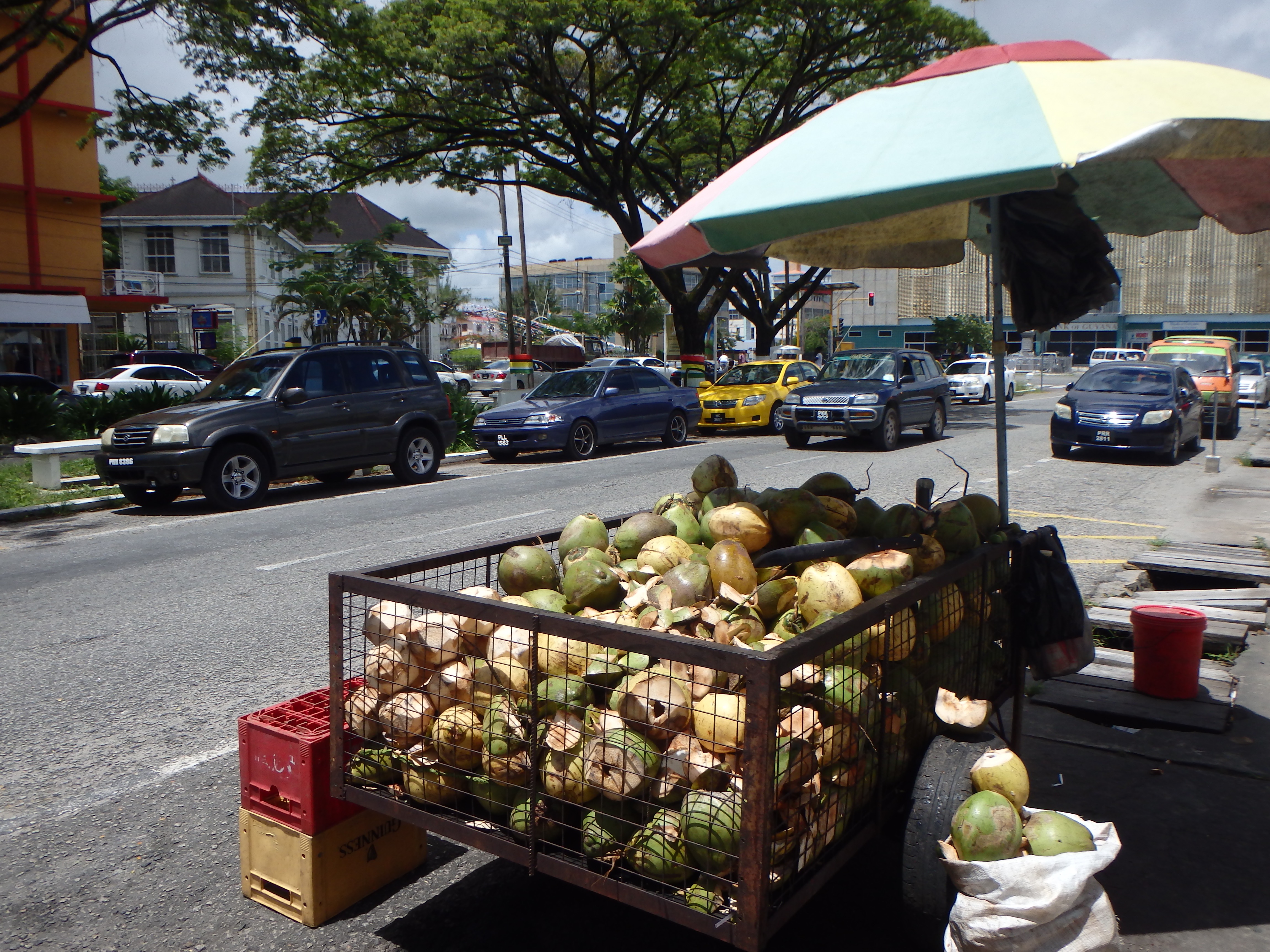 Street Vendor in Georgetown things to do in Guyana is Guyana safe for solo female travellers