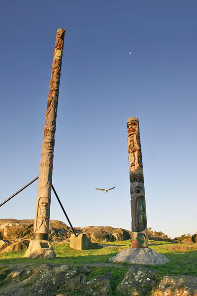 totem poles in Victoria British Columbia where to see totems on the west coast