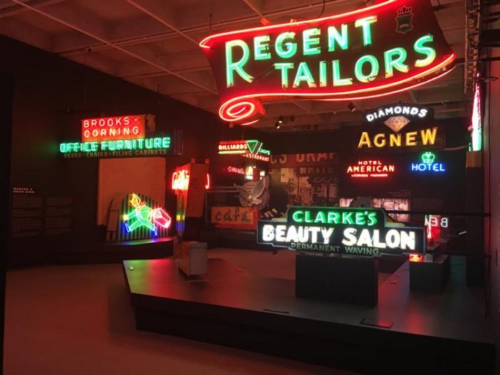 Museum of Vancouver neon exhibit best places to go in Vancouver in rain